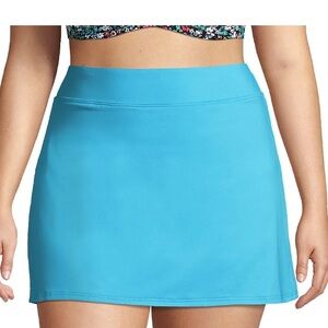 Lands' End Blue Swim Skirt